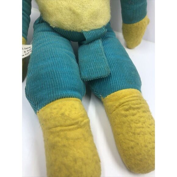 Stuffed Monkey Made in Japan 1965 A.D. Sutton & Sons New York City 13”. Read VTG - Picture 14 of 16